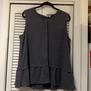 LOGO grey vest. EUC